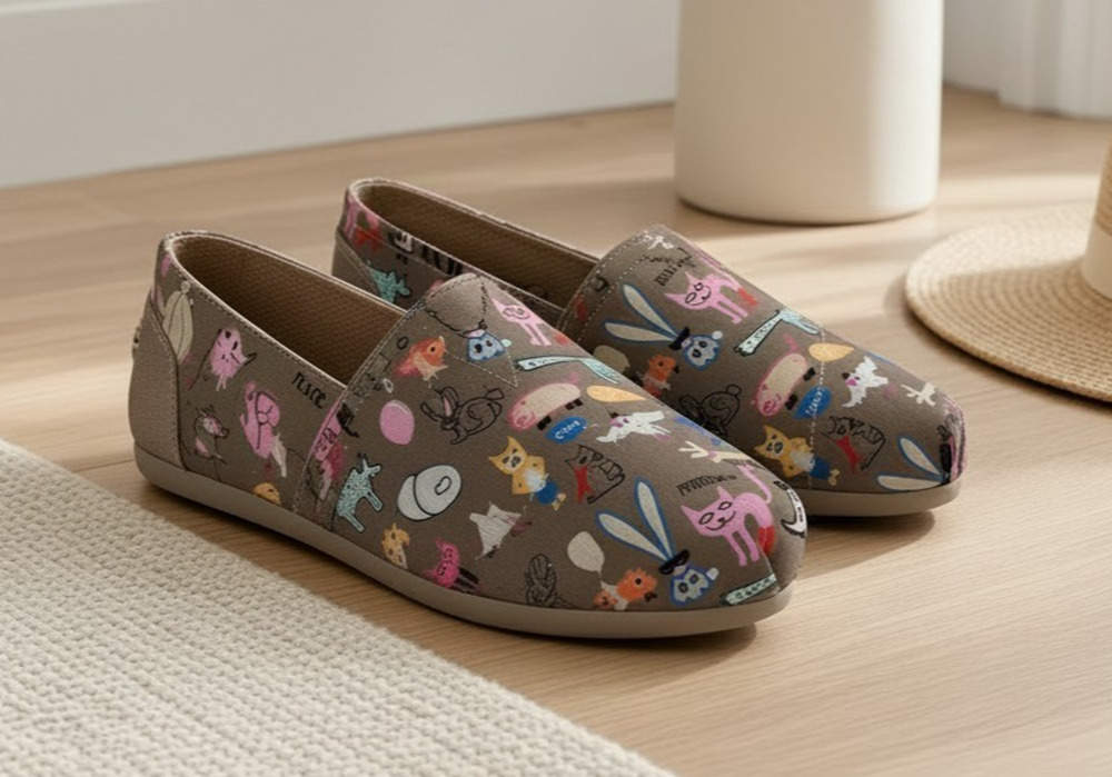 Skechers BOBS for Dogs Womens Slip-Ins Memory Foam Shoes Size 9 NEW